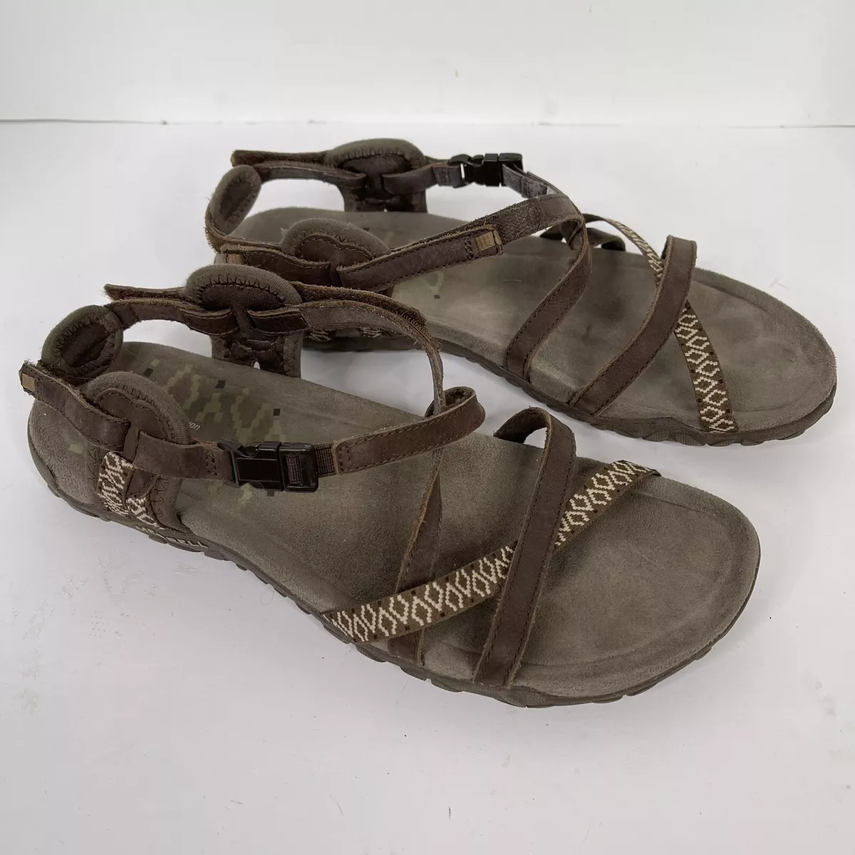 Gevoel Overgave Verdampen Merrell dark earth Women's air cushion memory foam Sandals 8 comfort water  | eBay