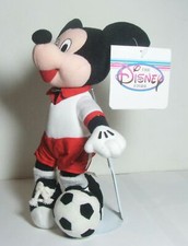 Disney Soccer Mickey Mouse Bean Bag Plush Disney Store NEW with Tags