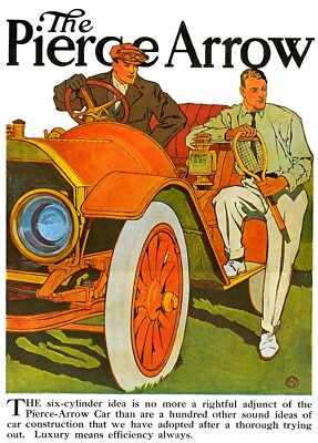 VINTAGE automotive add, Pierce Arrow re print 13''x19'' Free domestic shipping 506