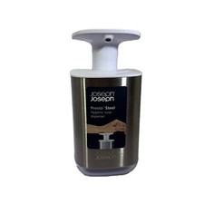 Joseph Joseph Presto Steel Hygienic Soap Dispenser, Large Easy Pump Head, Steel