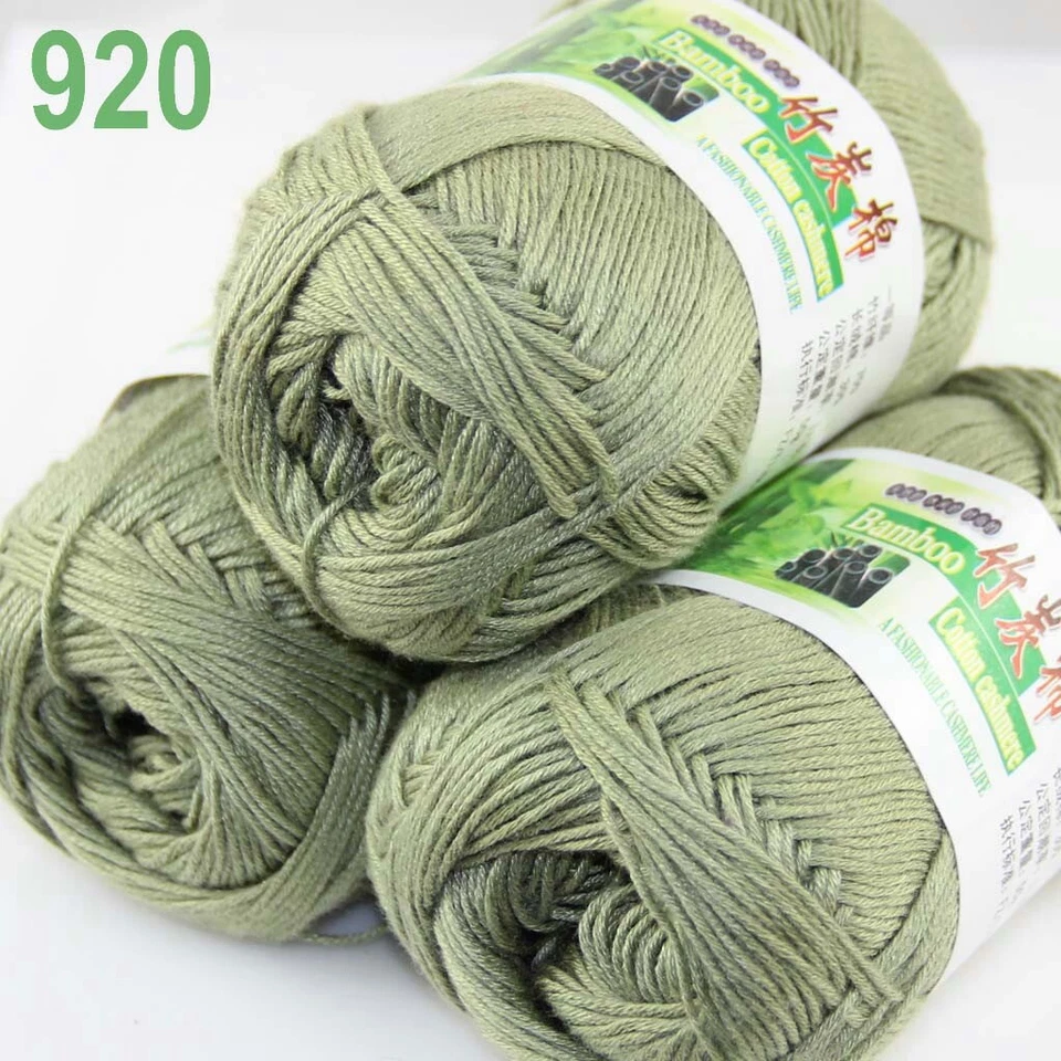 Sale Lot 6SkeinsX50g Soft Bamboo Cotton Baby Wrap Hand Knitting Crochet Yarn 920 - Image 2 of 4