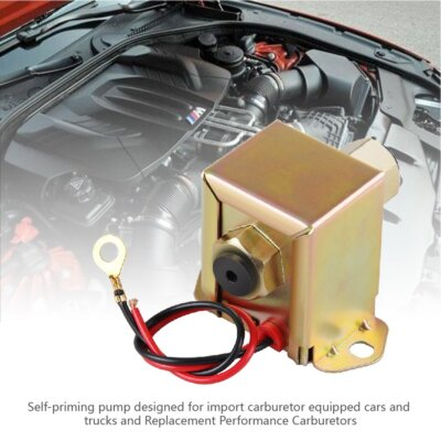 #ad 12V Electric Fuel Pump Kit Self priming For Gas Diesel 4 7PSI Low Pressure 5 16quot; $17.95