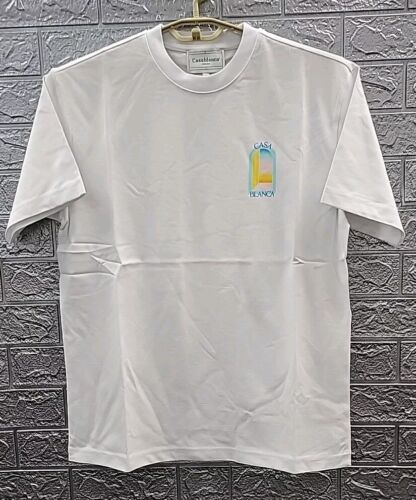 New Casa Blanca L'Arche De Nuit Cotton 2 Sided Logo T Shirt White Size Large