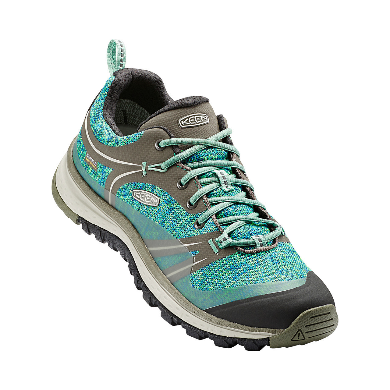 Scarpe Keen donna US10 Terradora impermeabili escursionismo outdoor pizzo blu verde