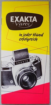 Ihagee EXAKTA Varex II a, in jeder Hand erfolgreich, Prospekt 24 S. 1962, schön!