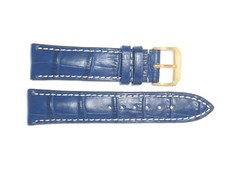 RIOS1931 Embossed Alligator grain Watch band 20 mm S Short blue "NEW ORLEANS"