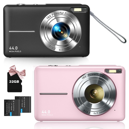 2.4&amp;amp;amp;#039;&amp;amp;amp;#039; Digital Camera 32GB HD 1080P 44MP LCD Display Screen 16X Zoom Anti-Shake