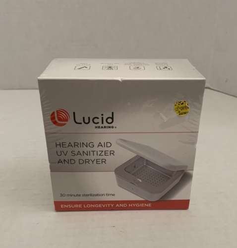 Lucid Hearing Hearing Aid UV Sanitizer And Dryer 30 Minute Sterilization New - Afbeelding 1 van 7