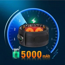 New Red Light Heating Back Belt Massage Braces Back Waist Lumbar for Pain Relief