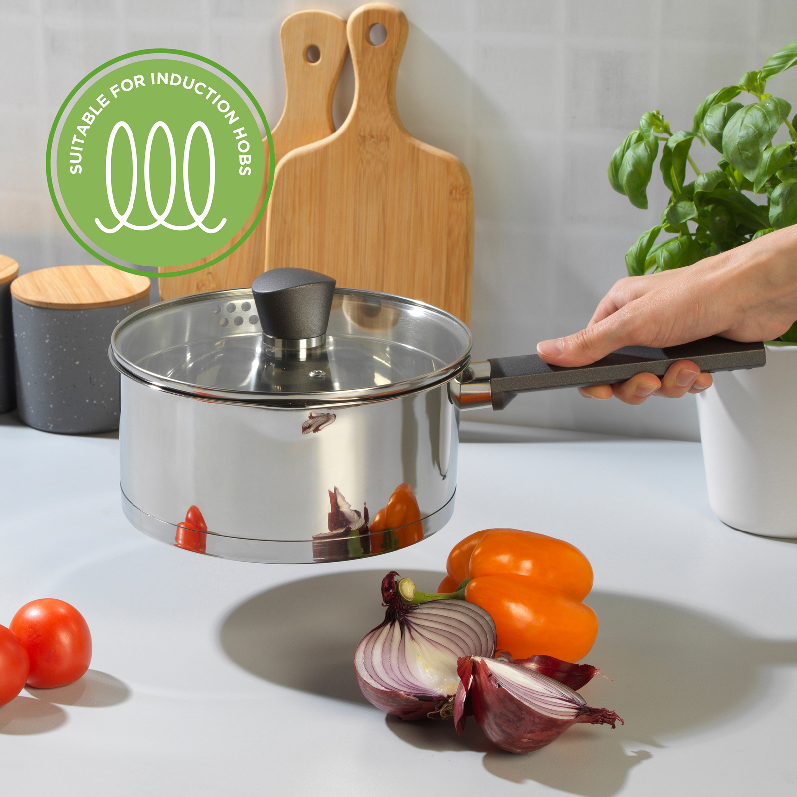 Russell Hobbs Pot and Pan Set Saucepans & Frying Pans Stainless Steel