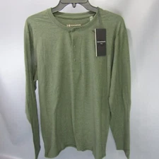 7 Diamonds Core Performance Henley T-Shirt Men's Size S Drab Olive Small Athlete