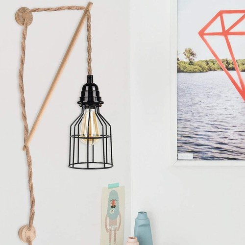 Industrial Pendant Light Cord, 15Ft Plug in Hanging Light Kit with Switch, E2... - Picture 7 of 7