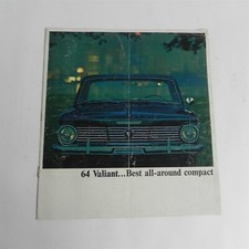 VINTAGE 1964 CHRYSLER VALIANT DEALERSHIP SALES BROCHURE SPECIFICATIONS INFO