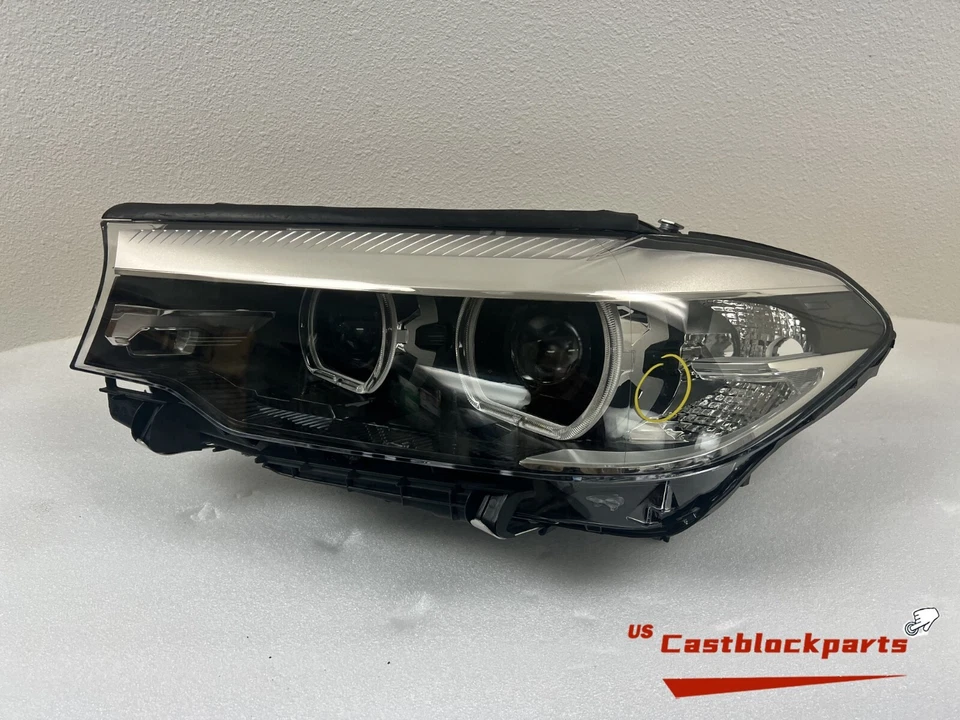 Used BMW 5 Series G30 530i 540i Xenon LED Headlight Left Driver LH OEM 2017-2020 - Image 4 of 4