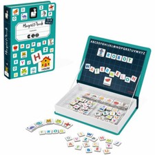 JANOD MAGNETI' BOOK ENGLISH ALPHABET BRAND NEW IN BOX 3-8 YEARS 142 PIECES