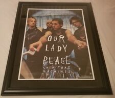 Our Lady Peace Autographed 18x24 Framed Spiritual Machines Poster Our Lady Peace Autographed 18x24 Framed Spiritual Machines Poster