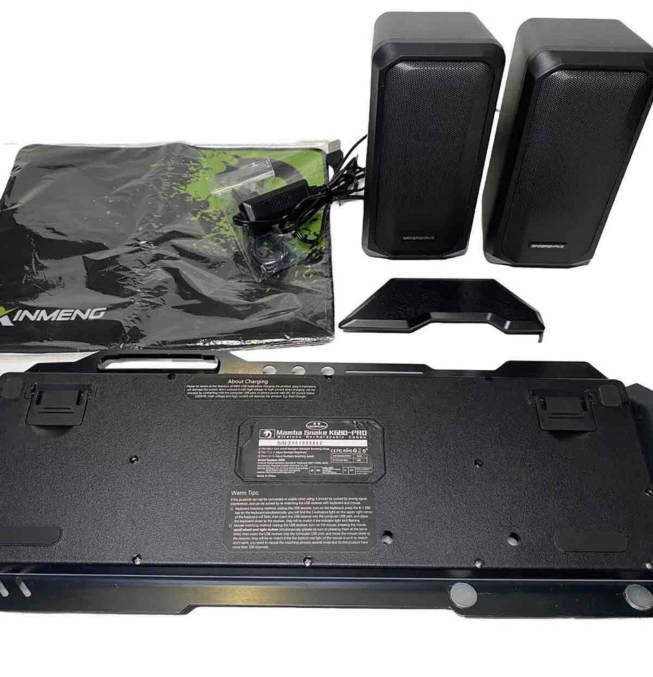 Xinmeng Mamba Snake K680-Pro Wireless Keyboard Speakers And Mouse Pad - Image 2 of 4