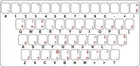 Sticker decal keyboard transparent gaj croatian serbian slovene bosnian