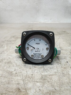 #ad NEW NO BOX MID WEST Differential Pressure Gauge 122AA 00 O MA $190.00