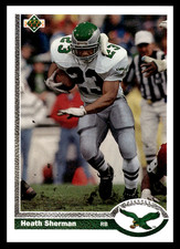 1991 Upper Deck Heath Sherman #437 Philadelphia Eagles NFL Football