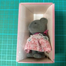 Vintage Early Sylvanian Families Mouse Girl Epoch