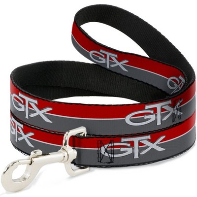 Dog Leash 6-FEET Plymouth GTX Emblem/Stripe Red/White/Grays WIDE 1.5 (US IMPORT)