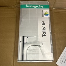 HANSGROHE TALIS E2 CHROME SINGLE LEVER MIXER TAP WITH PUSH DOWN PLUG RRP £209.99