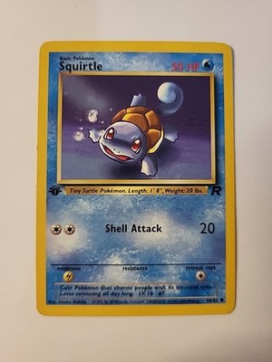 Pokemon 1st edition Squirtle 68/82 Team Rocket Regular -NM/LP
