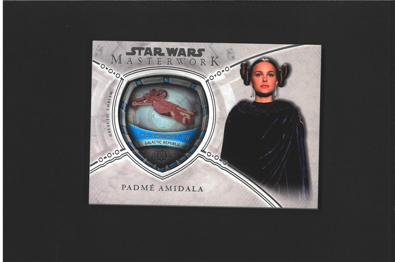 Star Wars Masterwork Insert #/175 EMBLEM Padme Amidala Natalie Portman Medallion