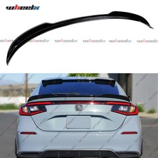 Gloss Black V2 Style Rear Trunk Spoiler Wing Lip For 2022-2026 Civic Hatchback