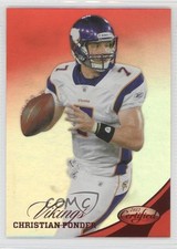 2012 Certified Mirror Red 20/250 Christian Ponder #108 c6h