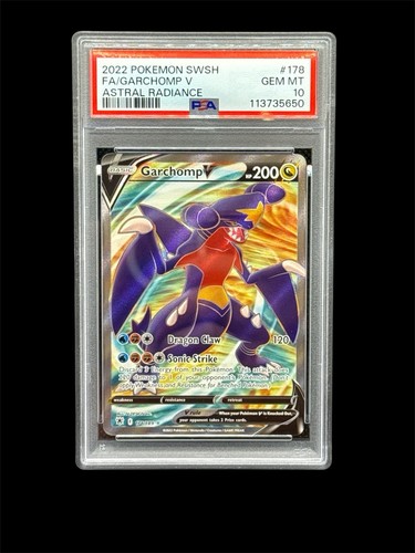 2022 POKEMON SWORD & SHIELD ASTRAL RADIANCE 178/189 FULL ART/GARCHOMP V - PSA 10 - 第 1/4 張圖片