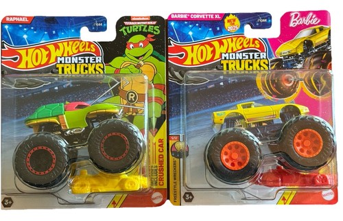 Hot Wheels Monster Trucks Raphael Mutant Ninja Turtles TMNT Barbie Corvette XL