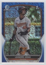 2023 Bowman Chrome Prospects Blue Shimmer Refractor /150 Leandro Arias 0j5i