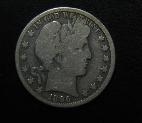 1896 o Barber Half Dollar