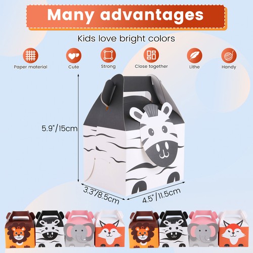 20Pcs Animal Party Bags, Gift Bags, Small Bags for Kids Party, 4 Designs4353 - Imagen 4 de 4