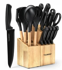 Knife Set, TUUMIIST 18PCS Kitchen Knife Sets with Block and