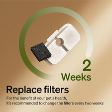 4 Packs Replacement Filters for Dockstream Cat Water Fountain PLWF105/PLWF115...
