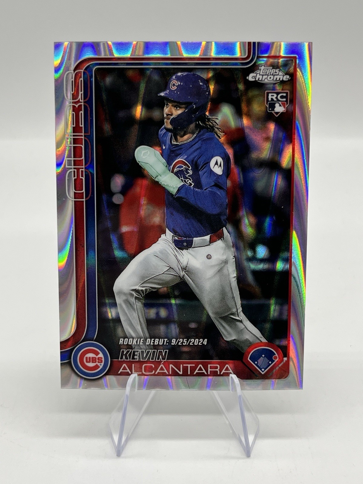 2025 Topps Chrome Update #USC25 Kevin Alcantara RayWave Chicago Cubs