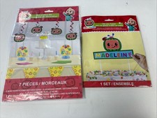 COCOMELON TABLE DECORATING KIT 7pcs  Happy Birthday Party Decorations Lot
