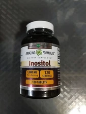 Amazing Formulas Inositol 1000 Mg 120 Tablets (Non-GMO) Exp 06/2028 #81