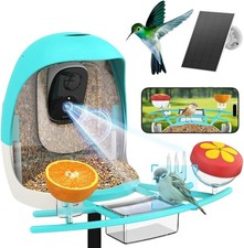 2025 New Smart Bird Feeder with Camera, 2.4GHz WiFi Solar Bird Feeder - 2K HD Li