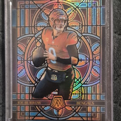 2025 Panini Mosaic Stained Glass Insert Joe Burrow  Bengals #5 SSP CASE HIT