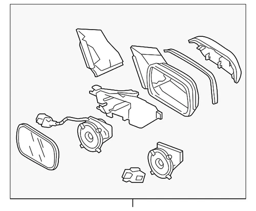 Genuine Honda Door Mirror 76200-SNR-C02ZN