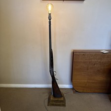 Shotgun 1850’s upcycled lamp light retro man cave steam punk ***UNIQUE***