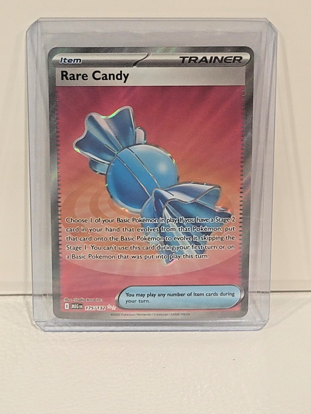 Rare Candy 175/132 Mega Evolution Full Art Ultra Rare Pokémon Trainer Item NM