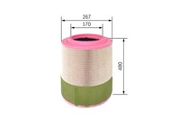 Bosch Luftfilter F 026 400 249 Filtereinsatz FüR Iveco Crossway 580 MAN 550 TGA