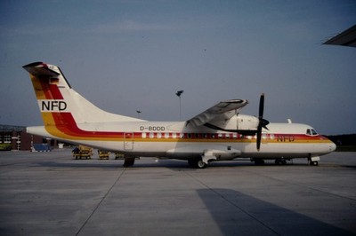 Dia D-BDDD ATR 42-300 NFD 27.09.1992 FRA 35mm gerahmt OP-K5-59