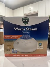 Vicks Warm Steam Vaporizer Temporary Relief From Cough  Congestion 1.5 Gallon