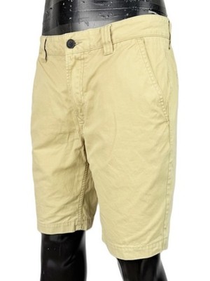 Timberland Herren Bermuda Beige Chino Straight Fit W34 Shorts Freizeit Baumwolle